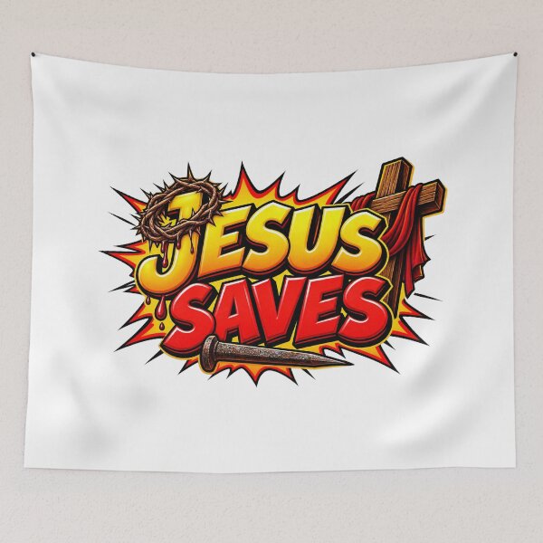 Item preview, JESUS SAVES designed and sold by LizHumorComics.