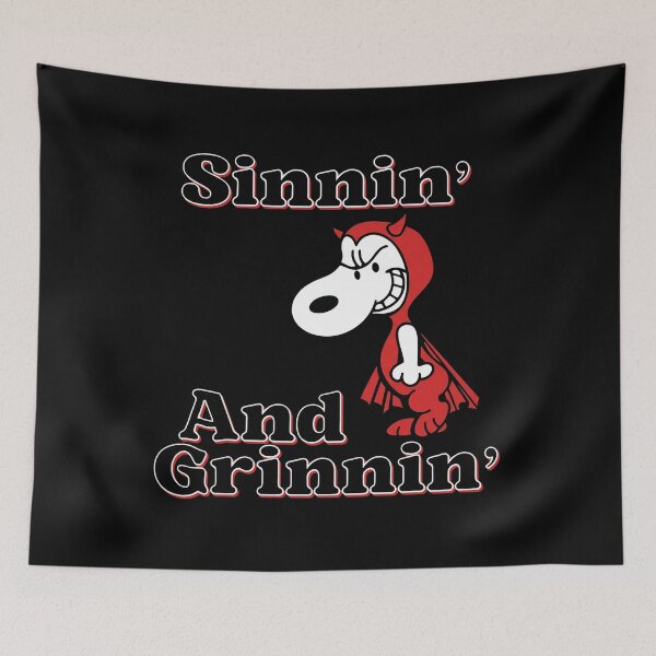 Item preview, Snoopy - Sinnin And Grinnin designed and sold by notajojosfan.