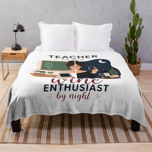Item preview, Teacher By Day, Wine Enthusiast By Night designed and sold by Fantasy Football Company.