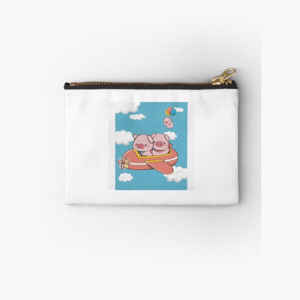 Item preview, Flying Pigs Whimsical Sky Adventure Propeller Airplane Art designed and sold by Aazrainpig.