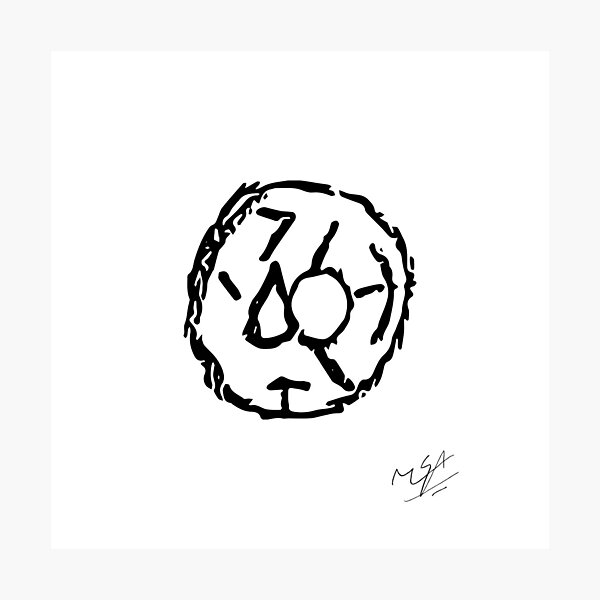 Aperçu de l'œuvre Croquis du disque d'eau créée et vendue par ArtSurvivalLife.