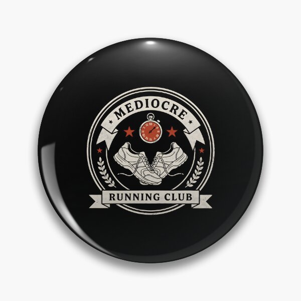 Item preview, Mediocre Running Club Retro Running Humor For Funny Runners designed and sold by Redgiant87x.