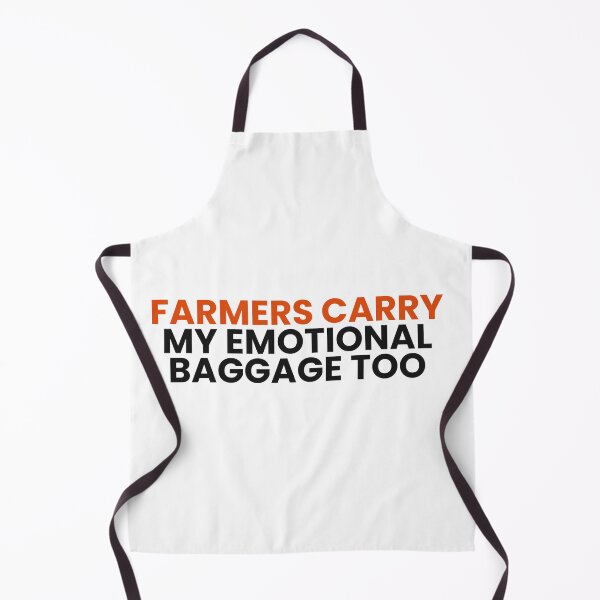 Item preview, Farmers Carry My Emotional Baggage Too - Funny Gym Shirt designed and sold by Rellaess.