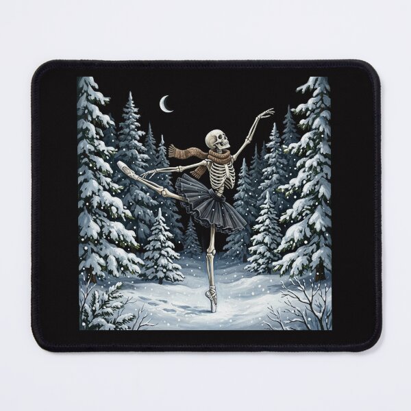Item preview, Winter Skeleton Dancing Arabesque Cottagecore Christmas designed and sold by w66aboo.