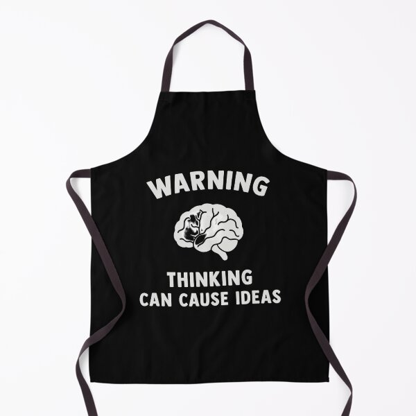 Item preview, Warning Thinking Can Cause Ideas - Brain designed and sold by notajojosfan.
