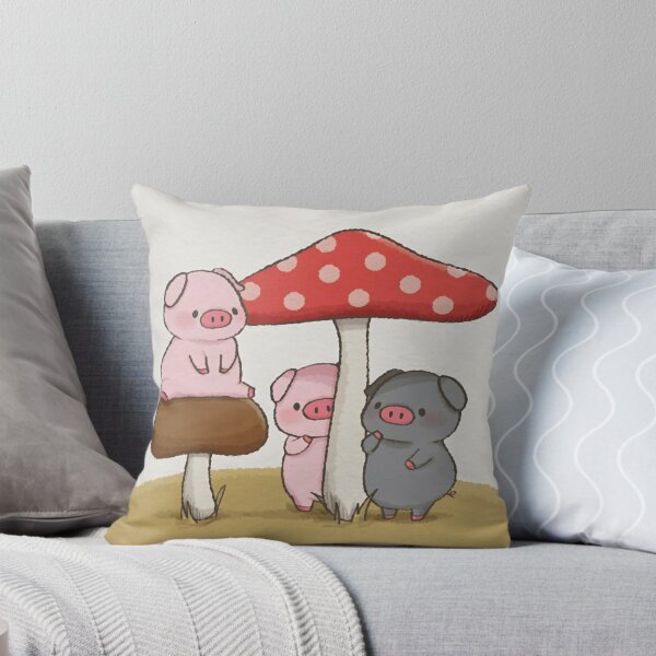 Item preview, Mushroom Pigs Cute Cottagecore Woodland Forest Graphic designed and sold by Aazrainpig.