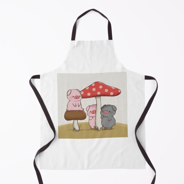 Item preview, Mushroom Pigs Cute Cottagecore Woodland Forest Graphic designed and sold by Aazrainpig.