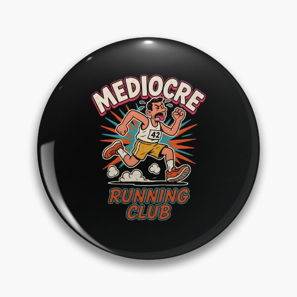 Item preview, Mediocre Running Club Funny Running Retro Jogger designed and sold by Redgiant87x.