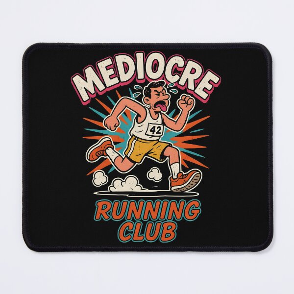 Item preview, Mediocre Running Club Funny Running Retro Jogger designed and sold by Redgiant87x.