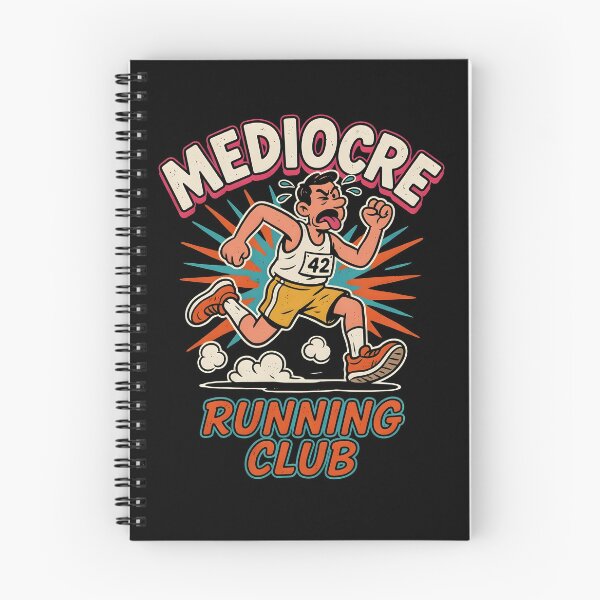 Item preview, Mediocre Running Club Funny Running Retro Jogger designed and sold by Redgiant87x.