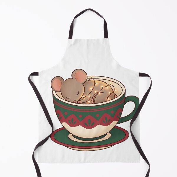 Item preview, Cozy Mouse Sleeping in a Teacup Christmas Holiday designed and sold by mindshocker.