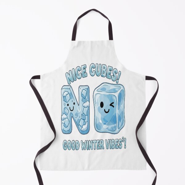 Item preview, Cute Inspirational Kawaii Puns with Funny Iced Cube And N letter | NICE CUBES! GOOD WINTER VIBES³! | Say NO To the Negative Vibes! designed and sold by Giulivo Store Graphic.