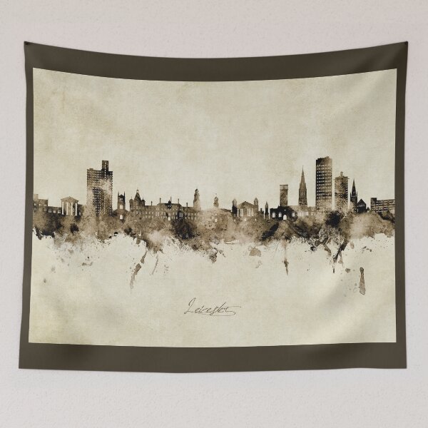Item preview, Leicester England Skyline designed and sold by ArtPrints.