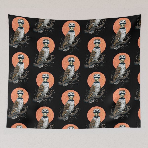 Item preview, Owl with his skull (color) designed and sold by DK13-DESIGN.