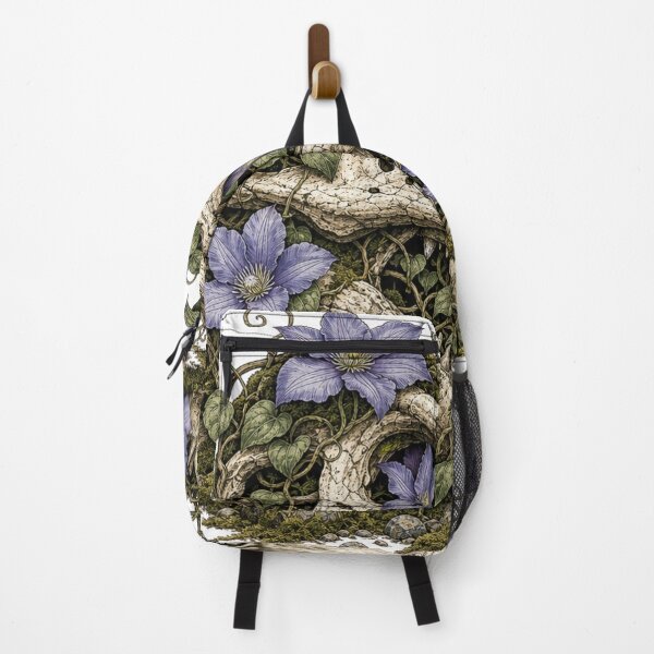 Item preview, T Rex Skull Covered in Clematis  designed and sold by cbfineart.