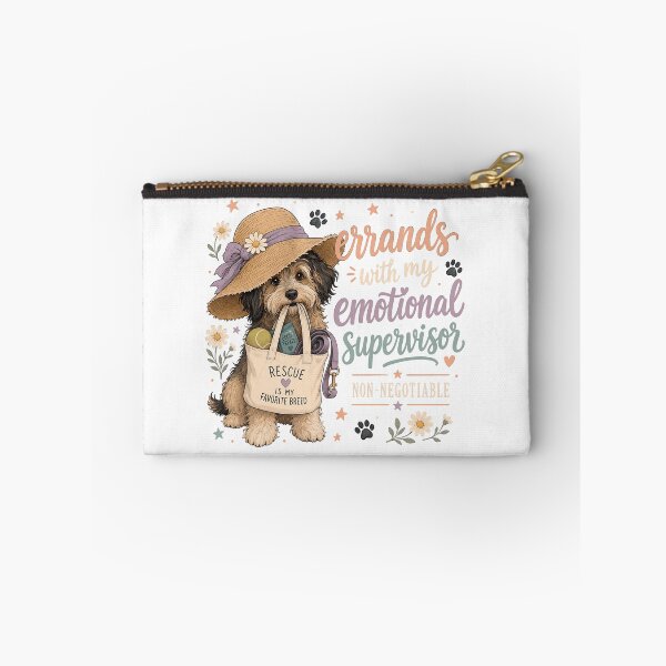 Item preview, Errands With My Emotional Supervisor Rescue Dog designed and sold by JoyfullyOffbeat.