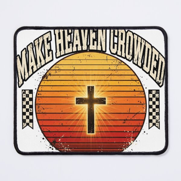 Item preview, Make Heaven Crowded Retro Sunset Cross Streetwear designed and sold by Odd-jack.