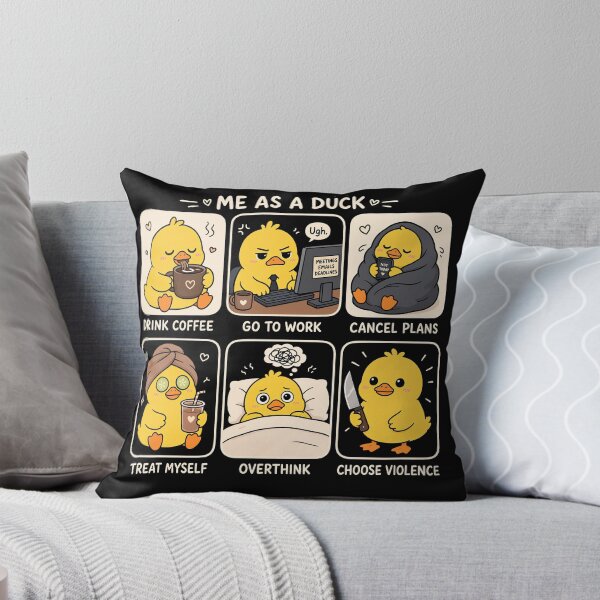 Item preview, Me As A Duck - Funny Cute Cartoon Duckling Meme designed and sold by TheSamuraiCat.