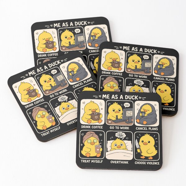 Item preview, Me As A Duck - Funny Cute Cartoon Duckling Meme designed and sold by TheSamuraiCat.