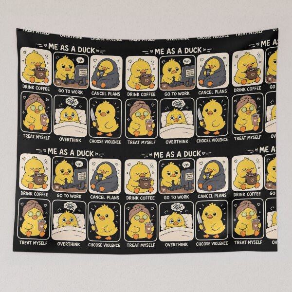 Item preview, Me As A Duck - Funny Cute Cartoon Duckling Meme designed and sold by TheSamuraiCat.