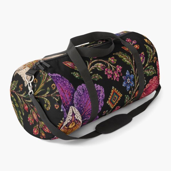 Item preview, Ecuadorian Folk Flowers – Otavalo Inspired Botanical Embroidery designed and sold by MarekoraStudio.