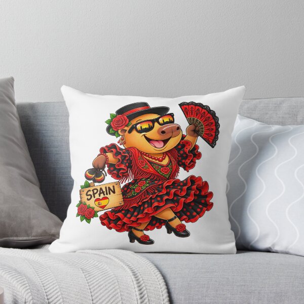 Item preview, Cute Spain Capybara – Flamenco Dance Spanish Adventure designed and sold by CapybaraTravels.