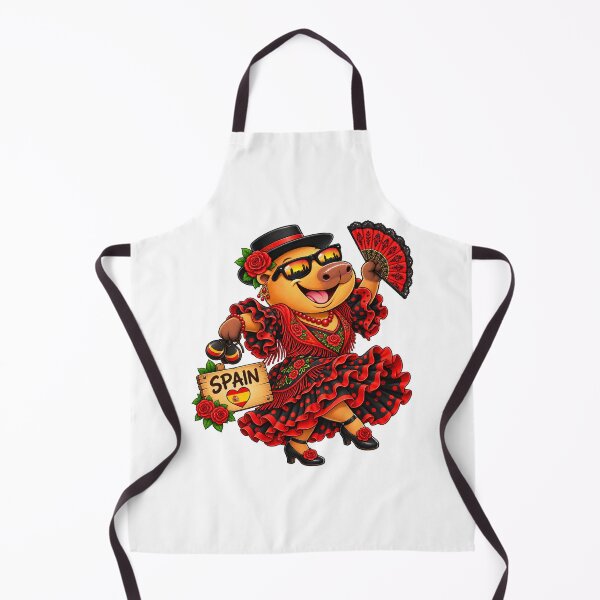 Item preview, Cute Spain Capybara – Flamenco Dance Spanish Adventure designed and sold by CapybaraTravels.