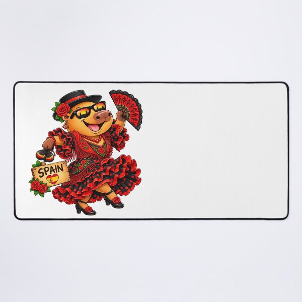 Item preview, Cute Spain Capybara – Flamenco Dance Spanish Adventure designed and sold by CapybaraTravels.