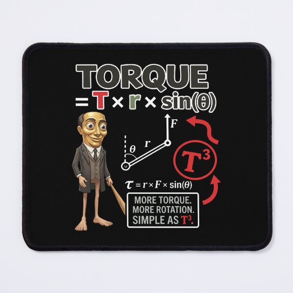 Item preview, Torque Equals T Times r Times Sin Theta - More Torque More Rotation Simple As T3 designed and sold by lucrfts.