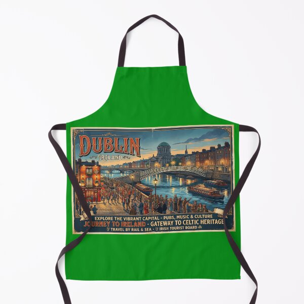 Item preview, Dublin Travel Poster designed and sold by ArtworkNorth.