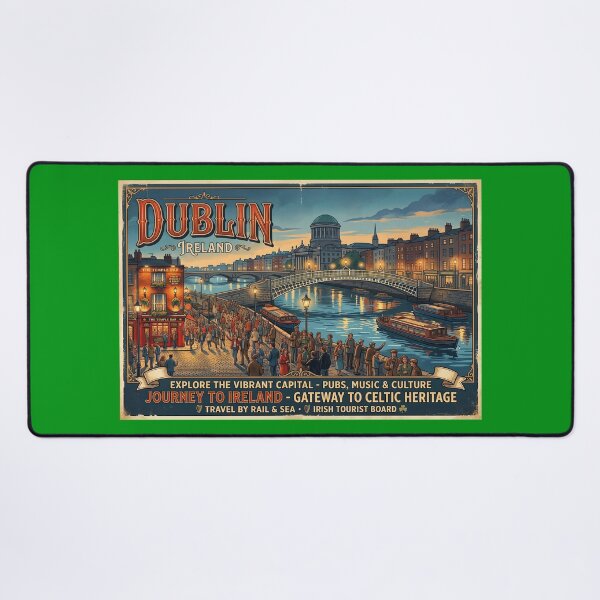 Artikelvorschau, Dublin-Reiseplakat entworfen und verkauft von ArtworkNorth.