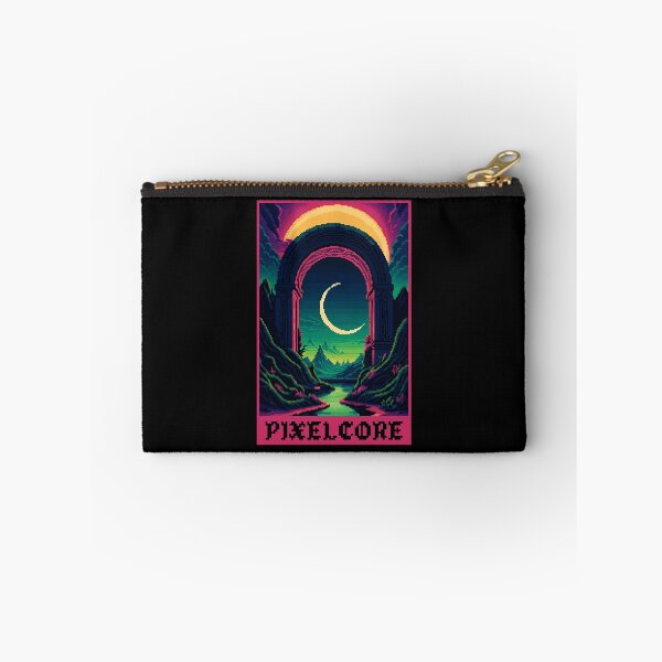 Item preview, Vaporwave Portal on a Alien Planet Pixel Art {PIXELCORE} designed and sold by PIXELCORE-TEE.