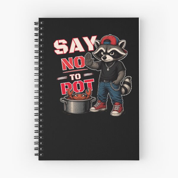 Item preview, Say No to Pot Raccoon Cooking Humor Design designed and sold by Creative-Sanc.