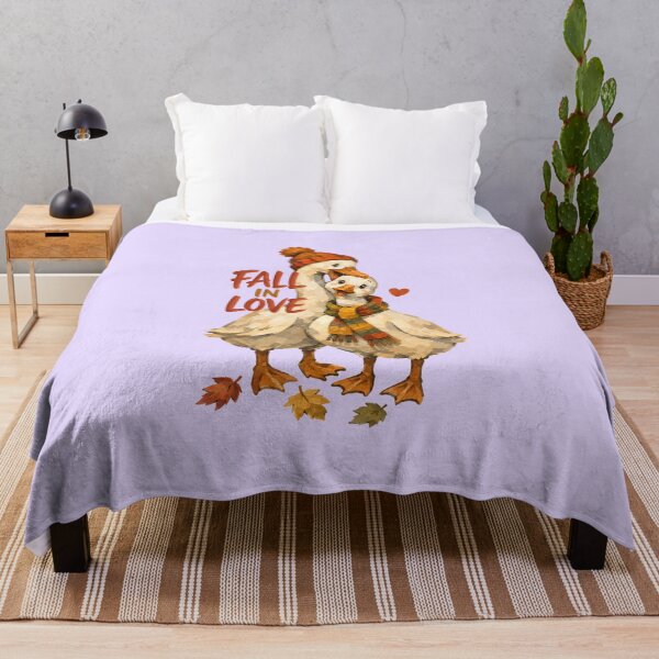 Item preview, Fall Season Goose Couple, Fall in Love designed and sold by olosra.
