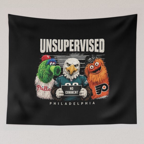 Item preview, Philadelphia Phillies - Philadelphia Flyers - Philadelphia Eagles - Gritty - Phillie Phanatic - Swoop - Unsupervised - No Comment designed and sold by lucrfts.