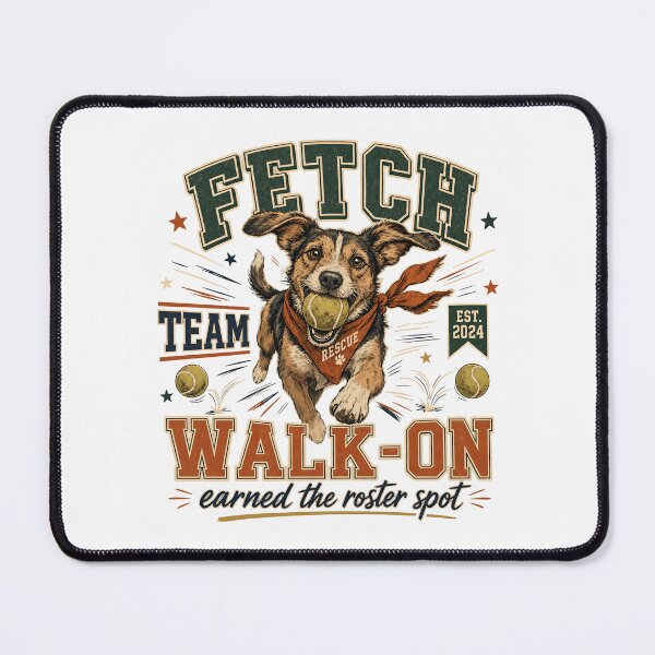 Item preview, Fetch Team Walk-On Rescue Dog designed and sold by JoyfullyOffbeat.