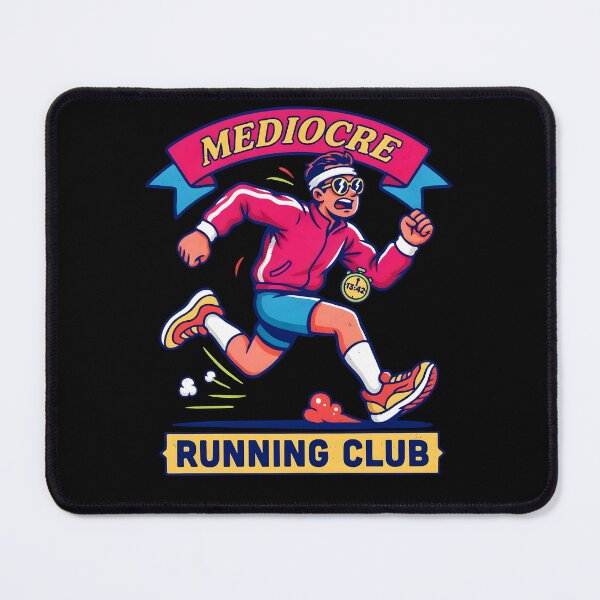 Item preview, Mediocre Running Club Funny Running Retro Athletic designed and sold by Redgiant87x.