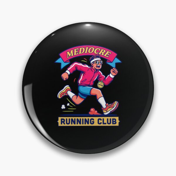 Item preview, Mediocre Running Club Funny Running Retro Athletic designed and sold by Redgiant87x.