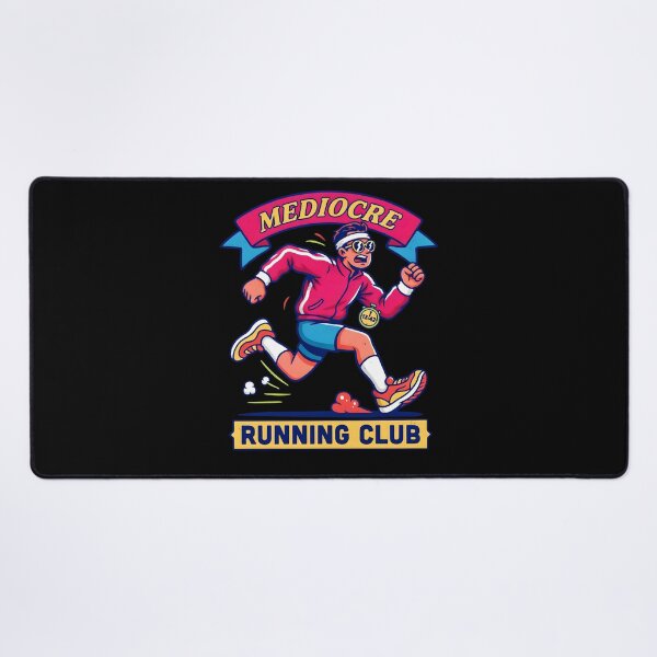 Item preview, Mediocre Running Club Funny Running Retro Athletic designed and sold by Redgiant87x.