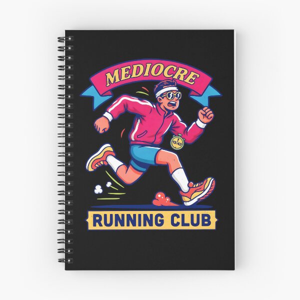 Item preview, Mediocre Running Club Funny Running Retro Athletic designed and sold by Redgiant87x.