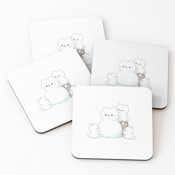 Item preview, Three Cute Kittens Building a Cat Snowman designed and sold by DesgnsxGifts.