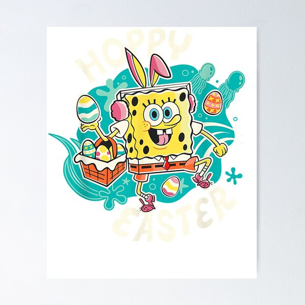 Item preview, SpongeBob SquarePants Hoppy Easter Art designed and sold by JonathonWinter.