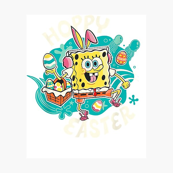 Item preview, SpongeBob SquarePants Hoppy Easter Art designed and sold by JonathonWinter.