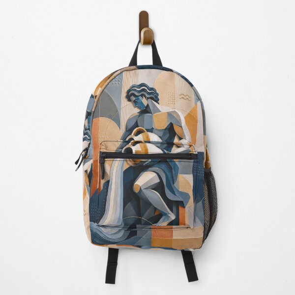 Item preview, Aquarius Zodiac Painting – Celestial Water Bearer Astrology Art designed and sold by GalleryKauffeld.