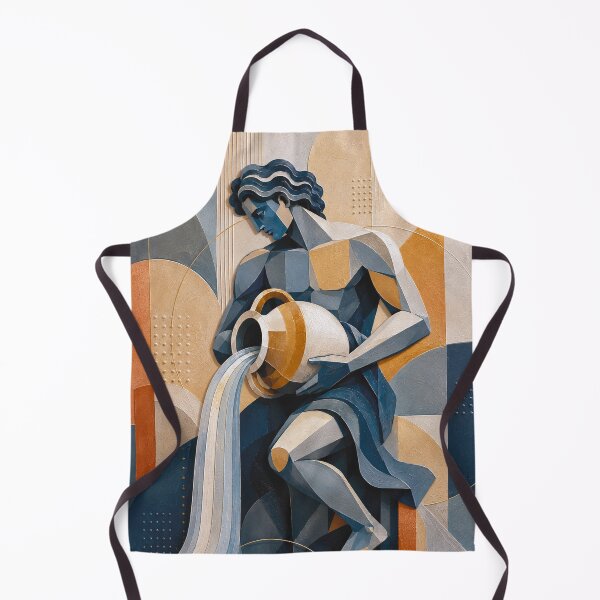 Item preview, Aquarius Zodiac Painting – Celestial Water Bearer Astrology Art designed and sold by GalleryKauffeld.