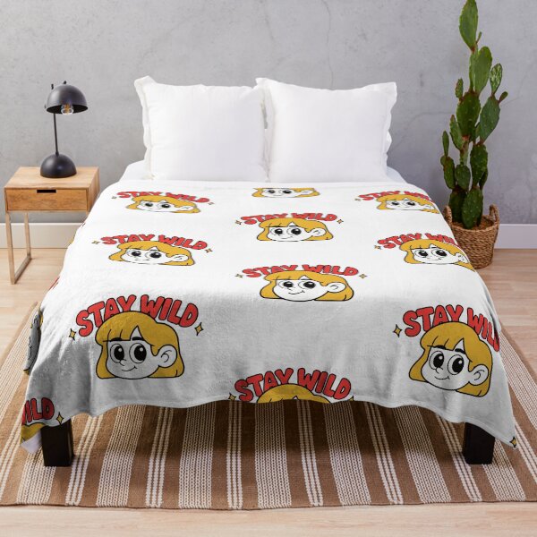 Item preview, Stay Wild Cute Retro Cartoon Girl Design designed and sold by TipTop GFX.
