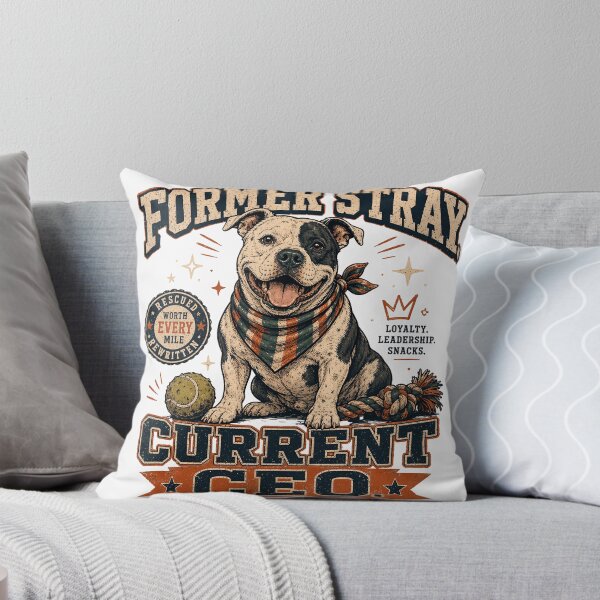 Item preview, Former Stray Current CEO Rescue Dog designed and sold by JoyfullyOffbeat.