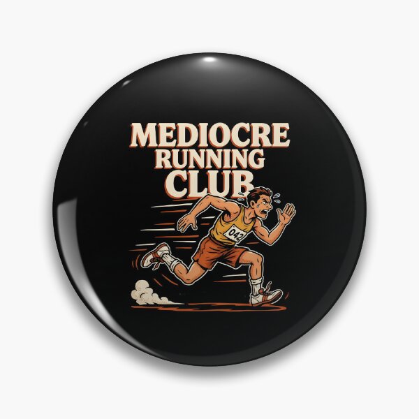 Item preview, Mediocre Running Club Retro Runner Running Humor designed and sold by Redgiant87x.