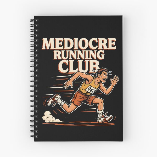 Item preview, Mediocre Running Club Retro Runner Running Humor designed and sold by Redgiant87x.