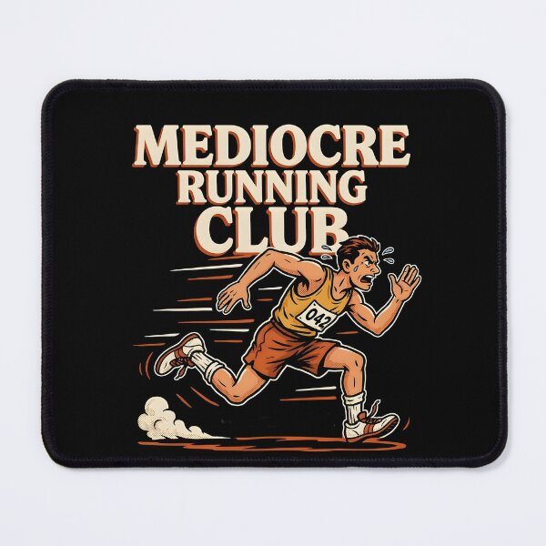 Item preview, Mediocre Running Club Retro Runner Running Humor designed and sold by Redgiant87x.